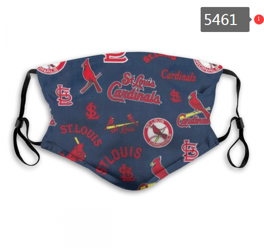 2020 MLB St.Louis Cardinals #3 Dust mask with filter->mlb dust mask->Sports Accessory